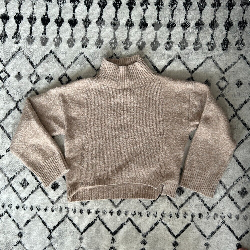 Topshop Chunk Mock Neck Sweater